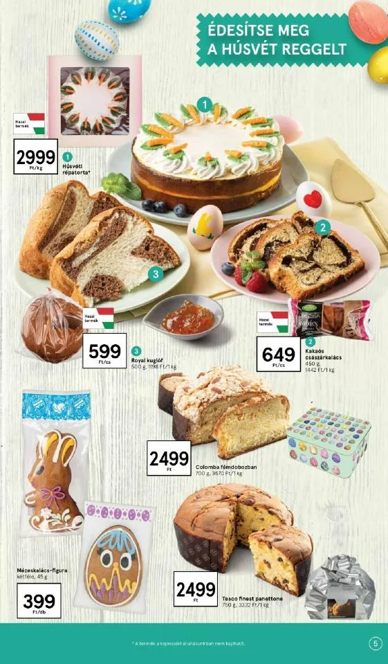 Tesco akciós újság Husveti katalógus 03.10–04.03 – 5. oldal