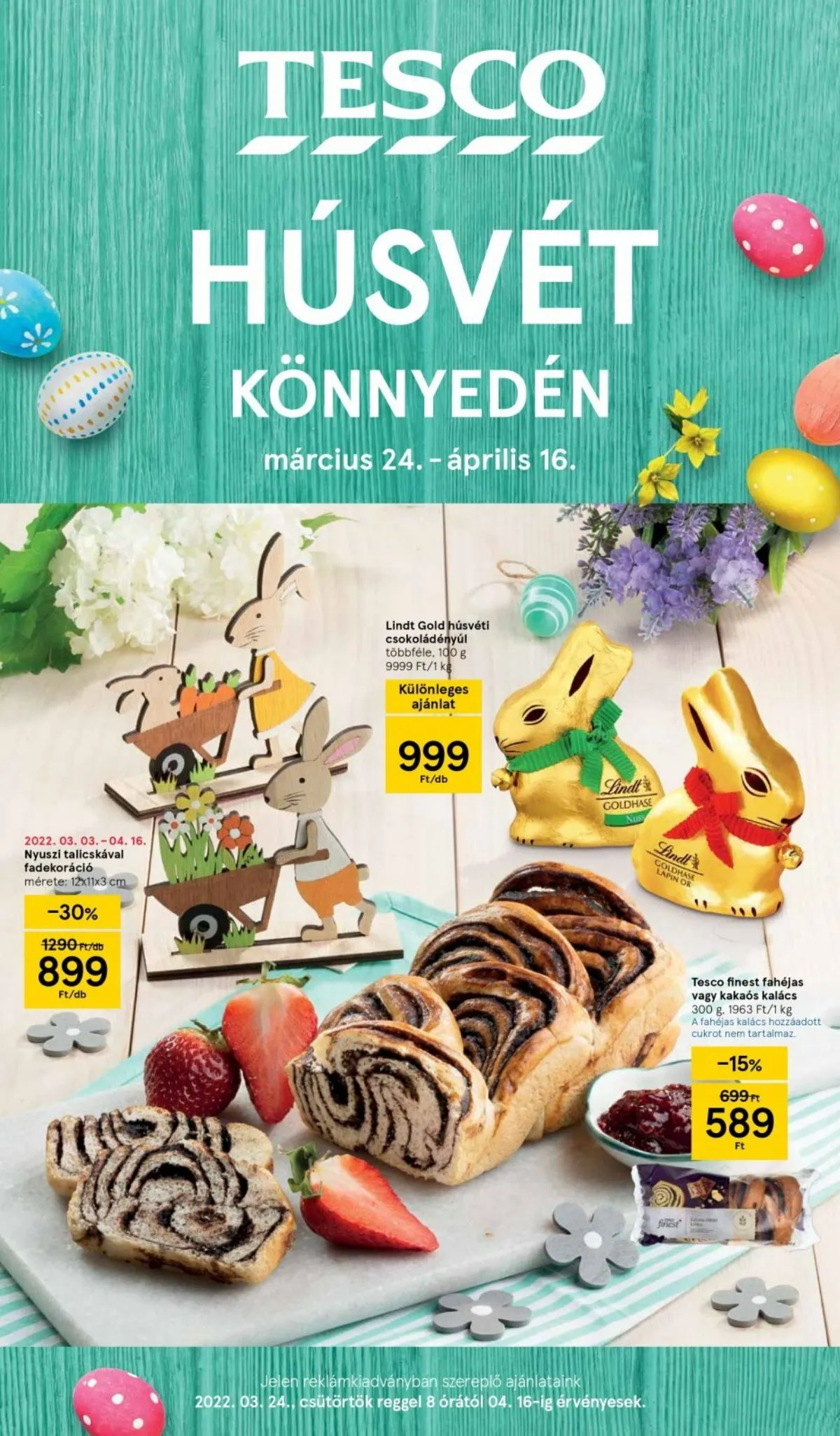 Tesco akciós újság Husveti katalógus 03.24–04.16