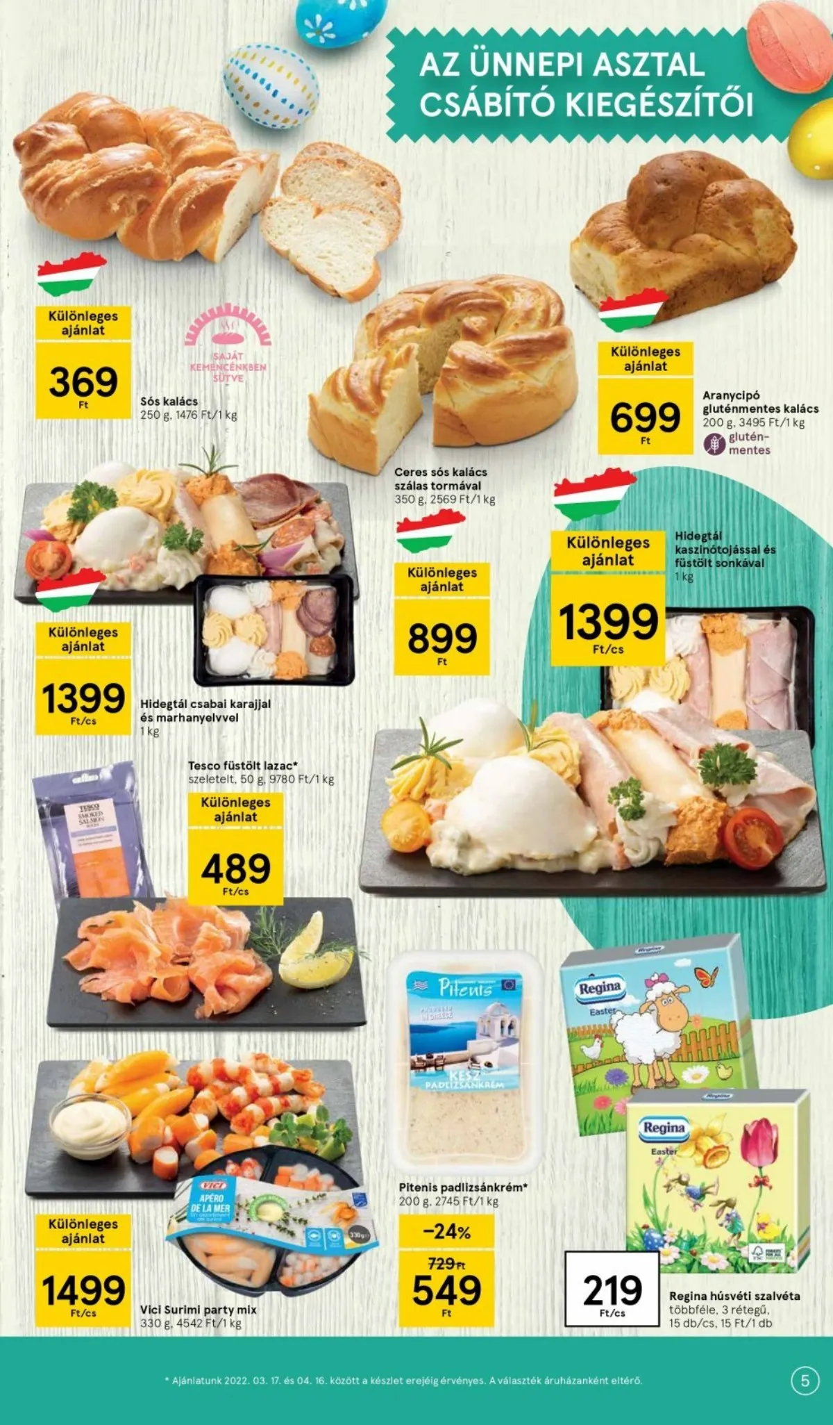 Tesco akciós újság Husveti katalógus 03.24–04.16 – 5. oldal
