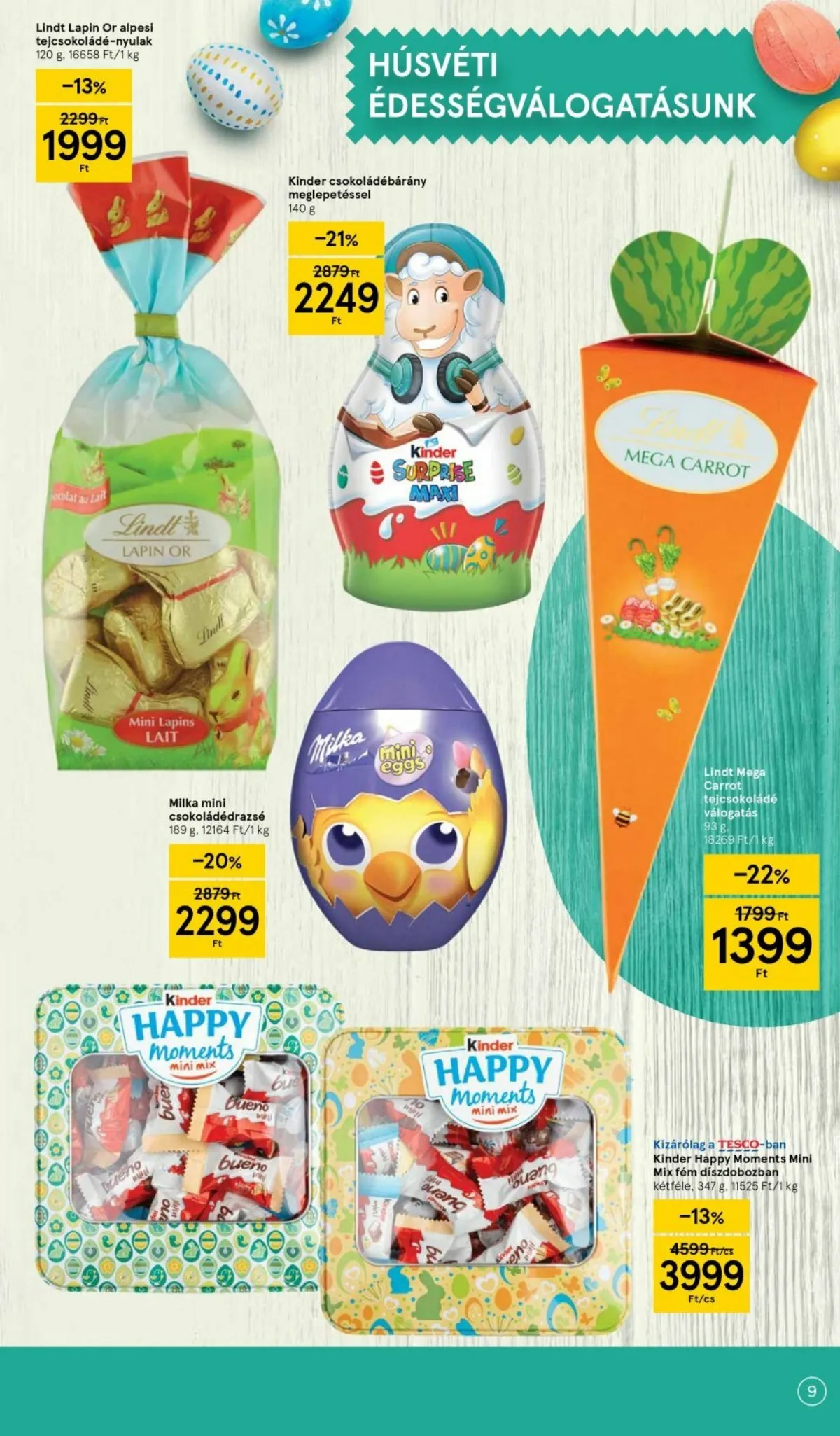 Tesco akciós újság Husveti katalógus 03.24–04.16 – 9. oldal