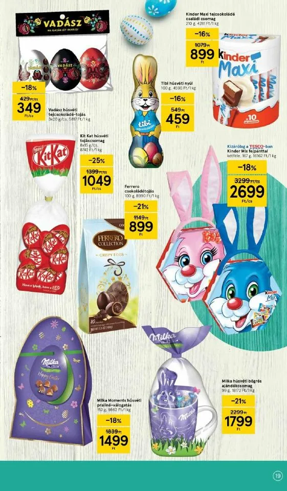 Tesco akciós újság Husveti 03.24–04.16 – 19. oldal