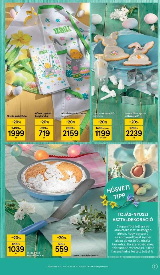 Tesco akciós újság Husveti 03.24–04.16 – 21. oldal