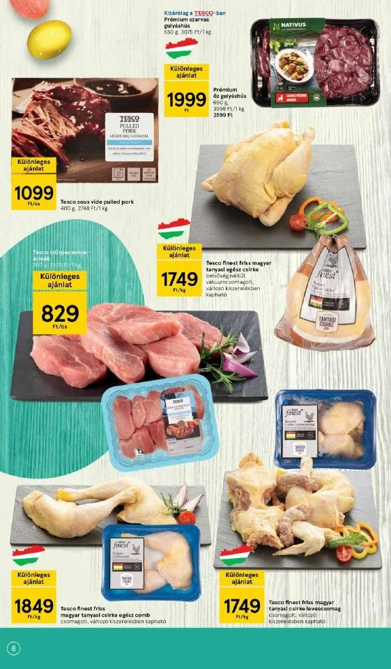 Tesco akciós újság Husveti 03.24–04.16 – 8. oldal