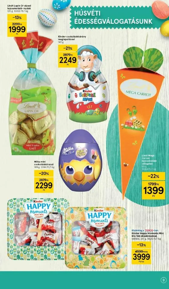Tesco akciós újság Husveti 03.24–04.16 – 9. oldal