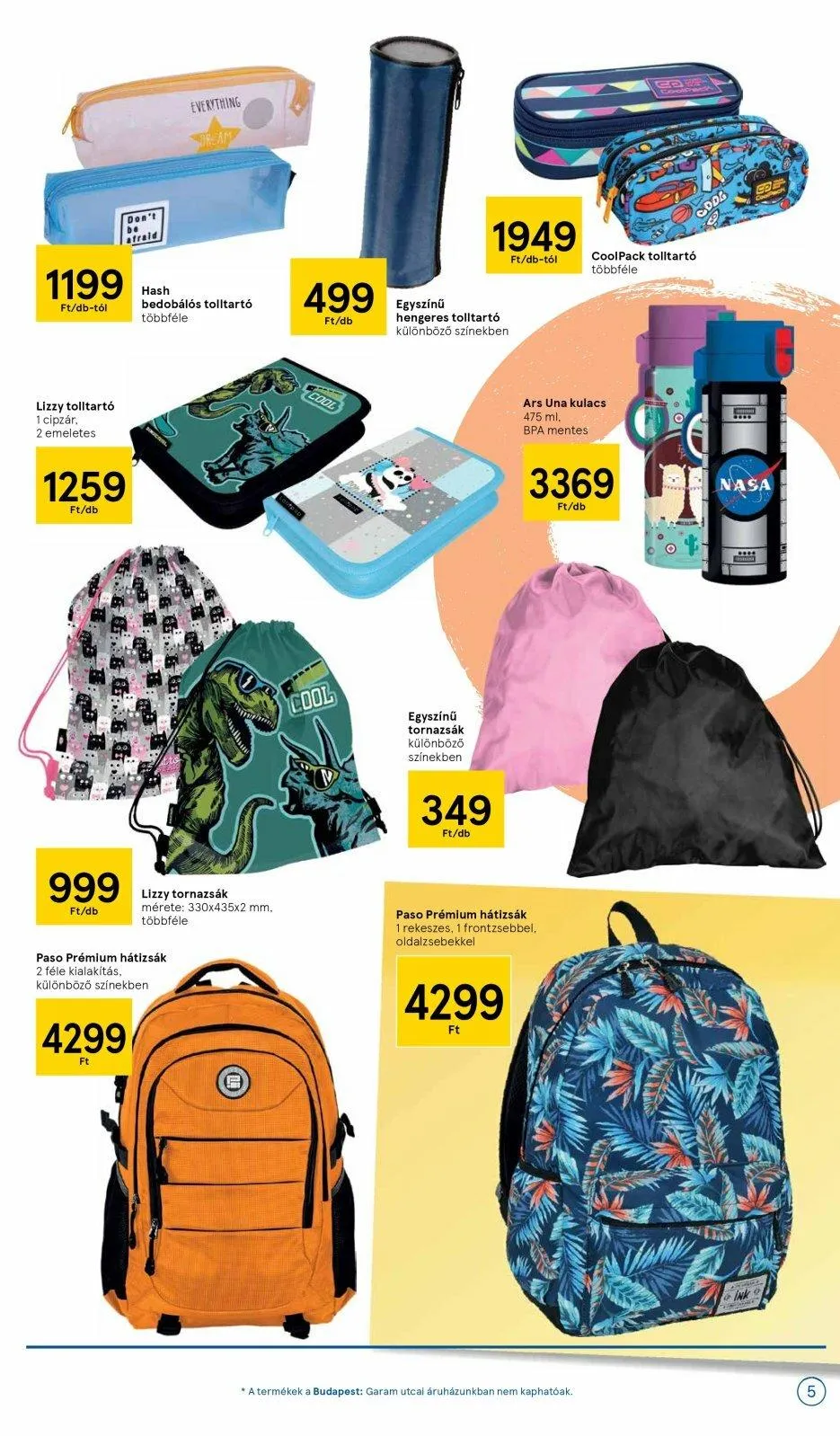 Tesco akciós újság Iskola katalógus 07.27–09.18 – 5. oldal