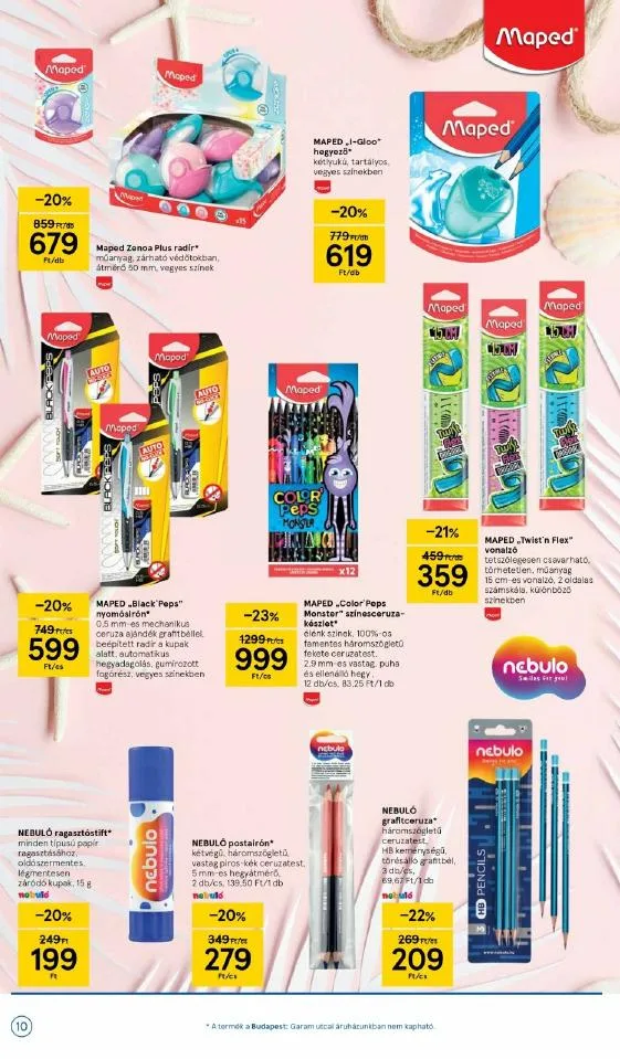 Tesco akciós újság Iskolakezdés katalógus 08.17–09.12 – 10. oldal