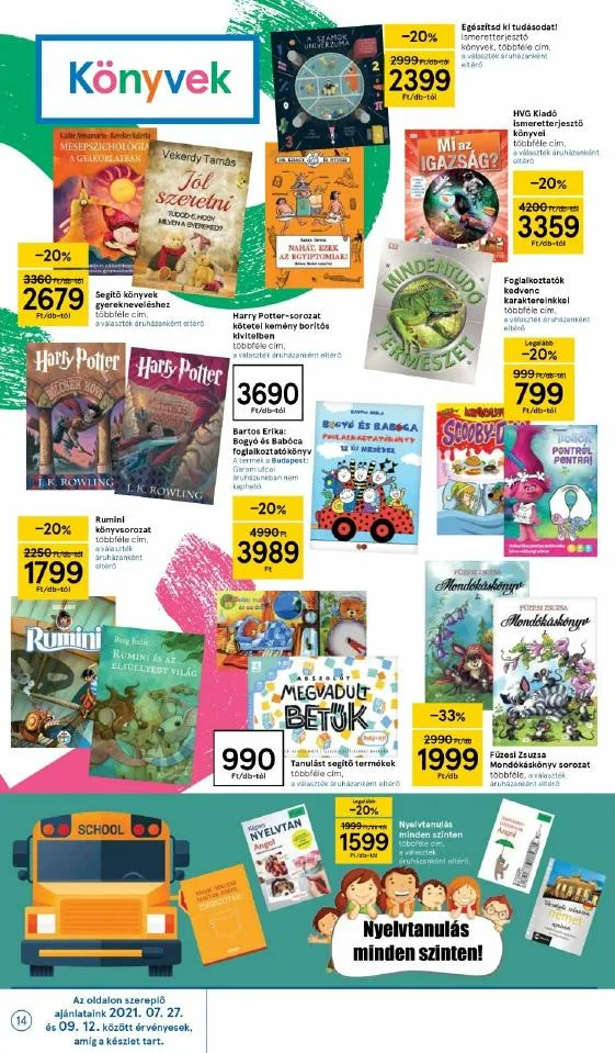 Tesco akciós újság Iskolakezdés katalógus 08.17–09.12 – 14. oldal