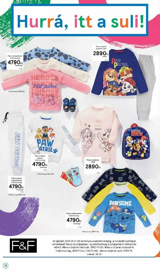 Tesco akciós újság Iskolakezdés katalógus 08.17–09.12 – 18. oldal