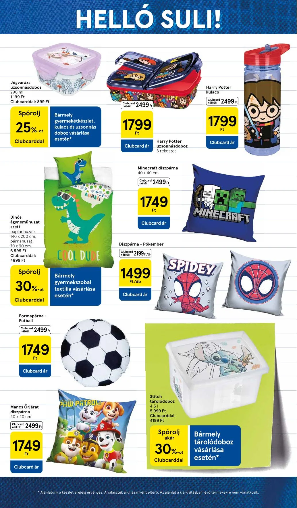 Tesco akciós újság Iskolakezdés katalógus 08.11–08.11 – 11. oldal