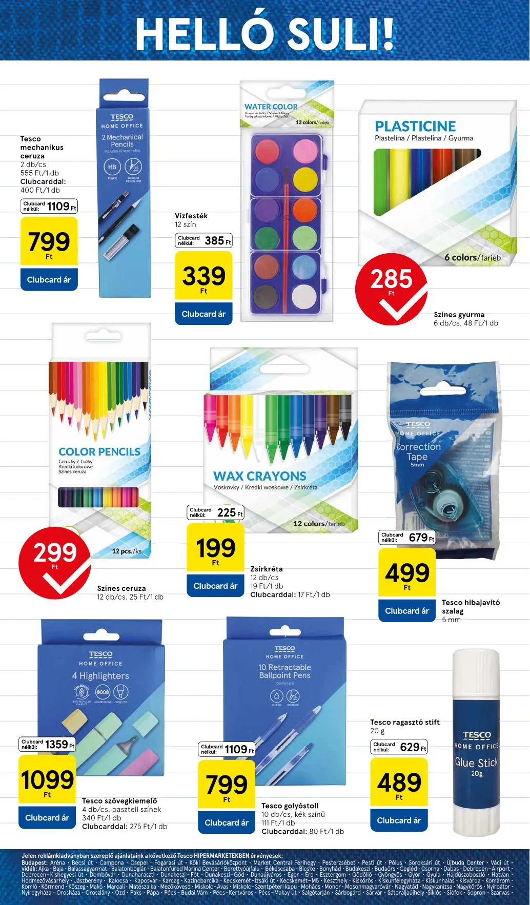 Tesco akciós újság Iskolakezdés katalógus 08.11–08.11 – 12. oldal