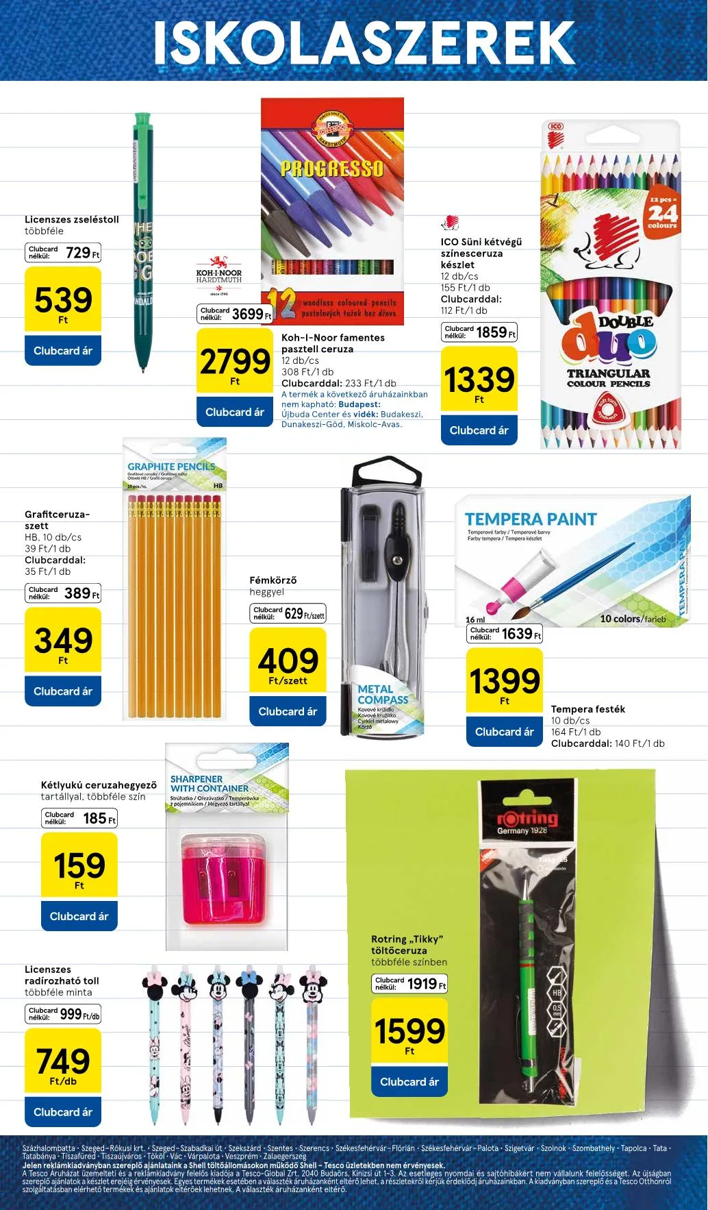 Tesco akciós újság Iskolakezdés katalógus 08.11–08.11 – 14. oldal