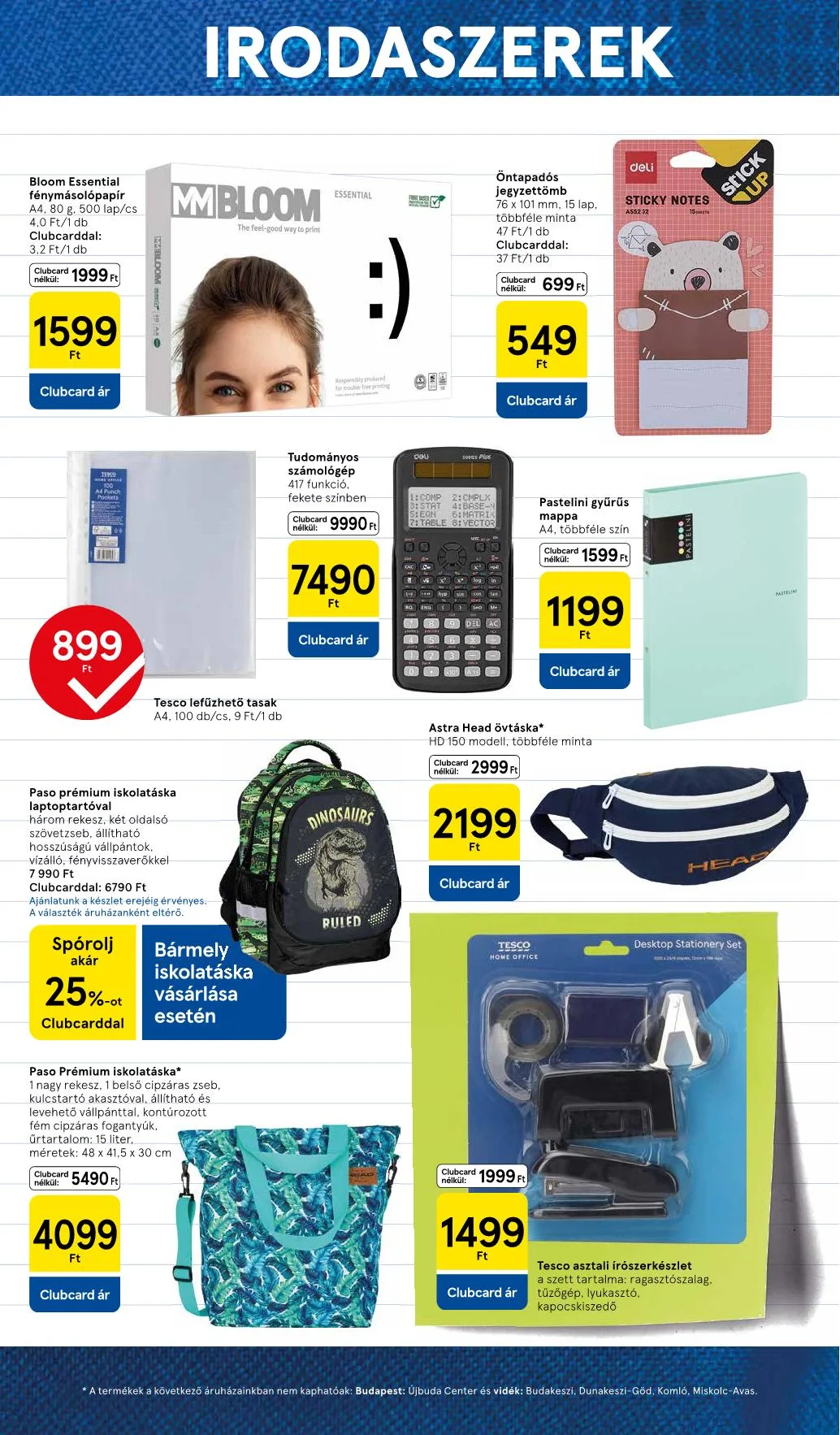 Tesco akciós újság Iskolakezdés katalógus 08.11–08.11 – 5. oldal