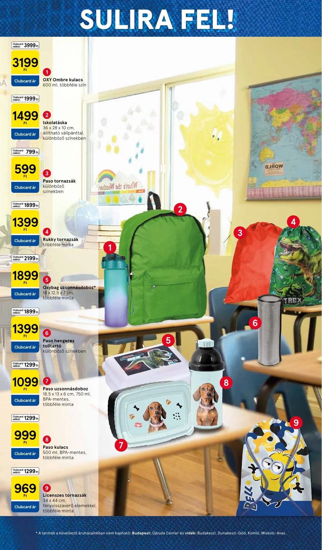 Tesco akciós újság Iskolakezdés katalógus 08.11–08.11 – 6. oldal