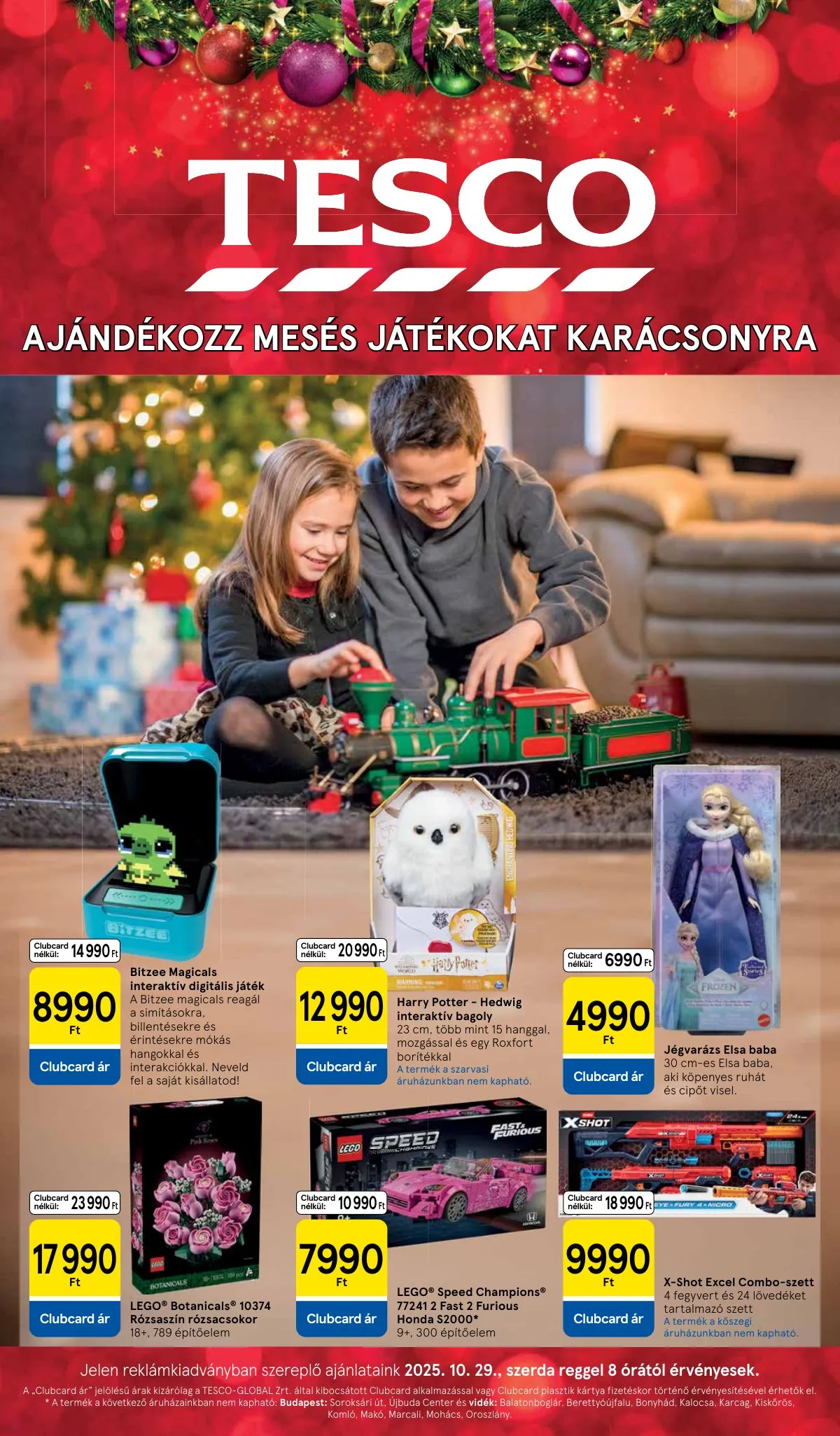 Tesco akciós újság Játék katalógus 10.30–11.05
