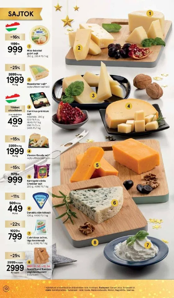 Tesco akciós újság Karácsonyi 12.08–12.24 – 10. oldal