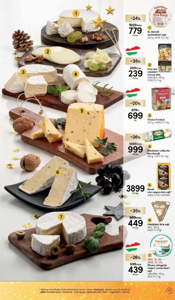 Tesco akciós újság Karácsonyi 12.08–12.24 – 11. oldal