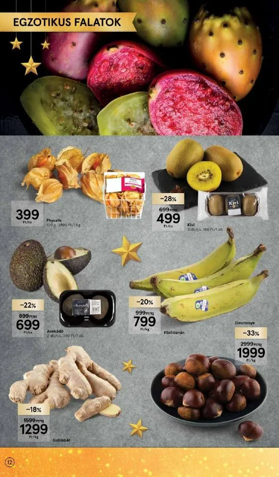 Tesco akciós újság Karácsonyi 12.08–12.24 – 12. oldal