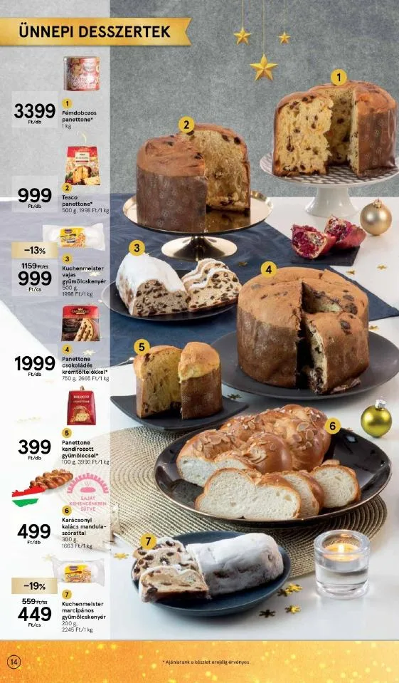 Tesco akciós újság Karácsonyi 12.08–12.24 – 14. oldal