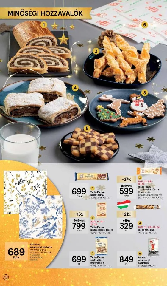 Tesco akciós újság Karácsonyi 12.08–12.24 – 16. oldal