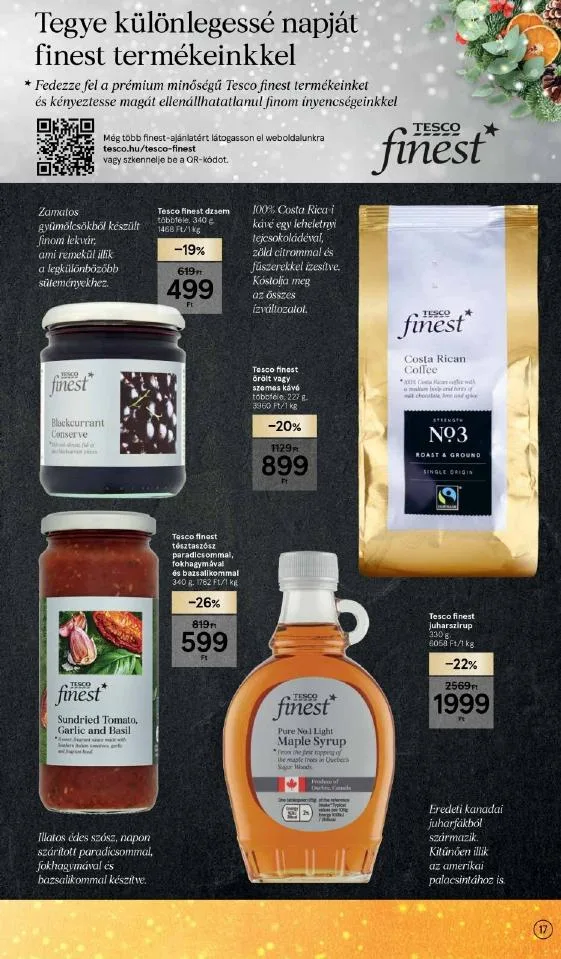 Tesco akciós újság Karácsonyi 12.08–12.24 – 17. oldal