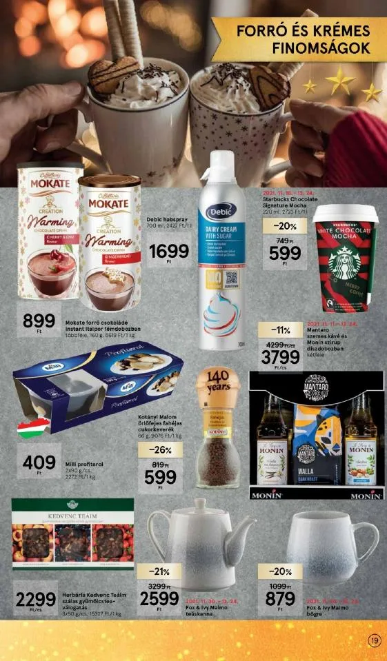 Tesco akciós újság Karácsonyi 12.08–12.24 – 19. oldal