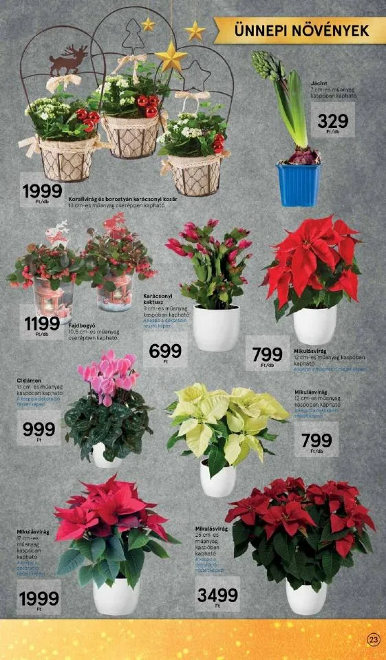 Tesco akciós újság Karácsonyi 12.08–12.24 – 23. oldal