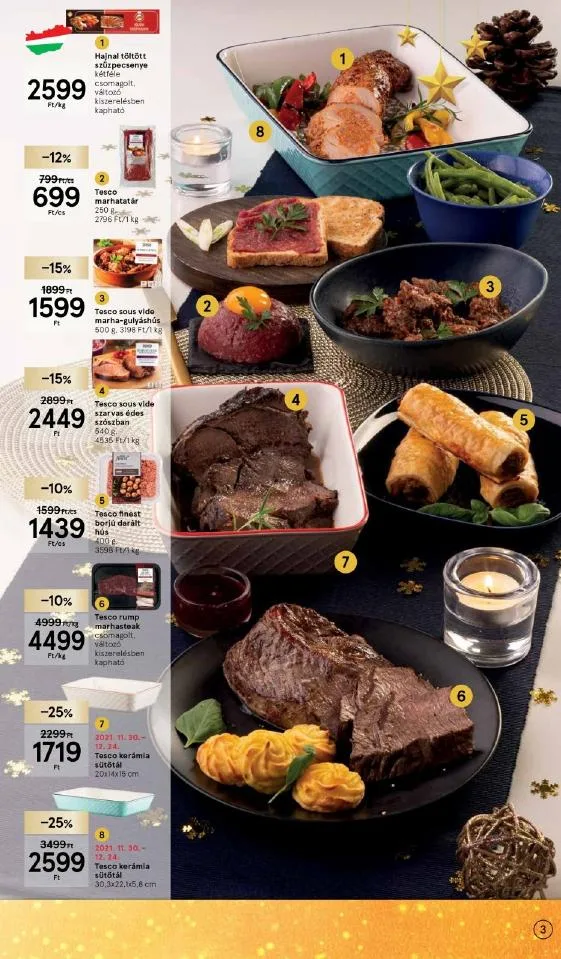 Tesco akciós újság Karácsonyi 12.08–12.24 – 3. oldal