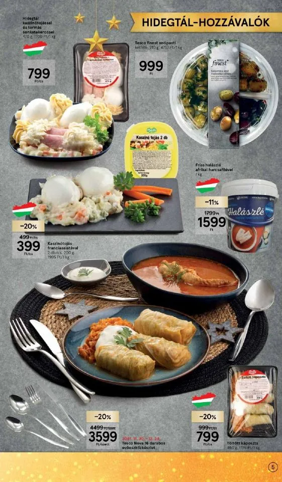 Tesco akciós újság Karácsonyi 12.08–12.24 – 5. oldal