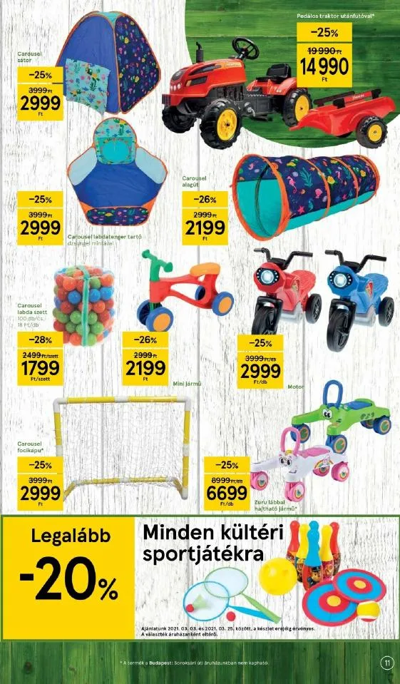 Tesco akciós újság Kert katalógus 03.03–03.25 – 11. oldal