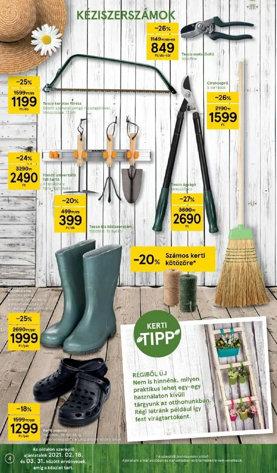 Tesco akciós újság Kert katalógus 03.03–03.25 – 4. oldal