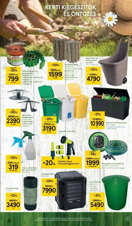 Tesco akciós újság Kert katalógus 03.03–03.25 – 5. oldal