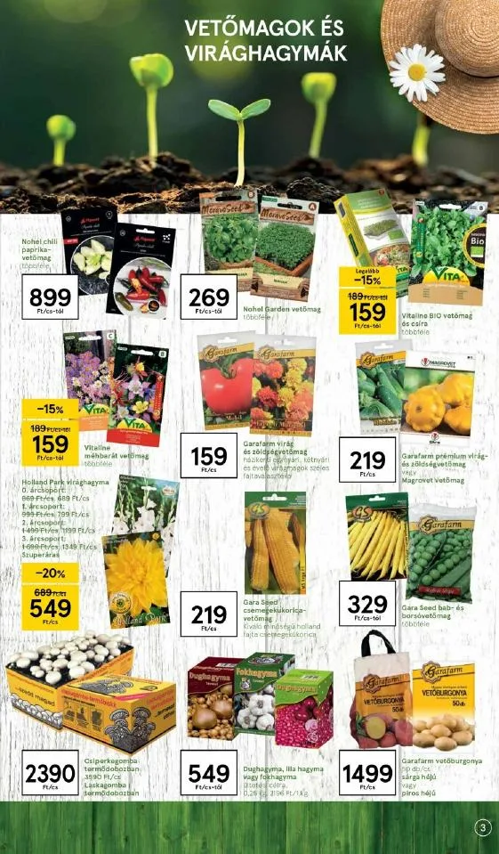Tesco akciós újság Kert 03.01–03.23 – 3. oldal
