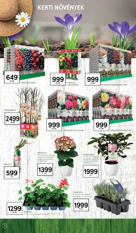Tesco akciós újság Kert 03.01–03.23 – 4. oldal
