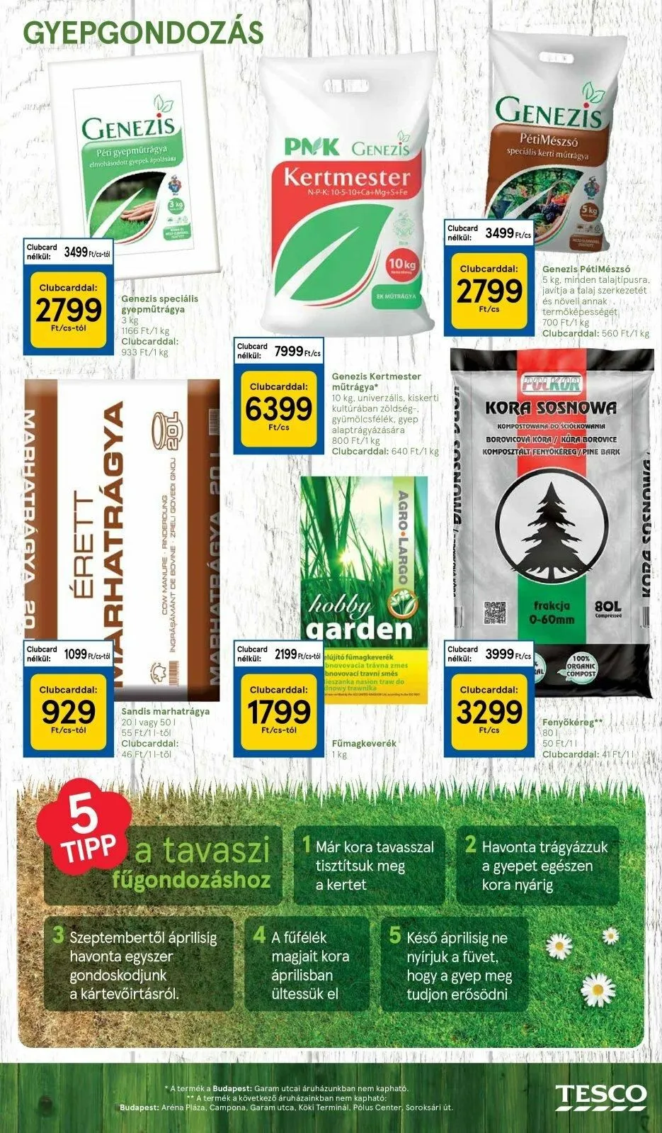 Tesco akciós újság Kert 03.02–03.22 – 7. oldal