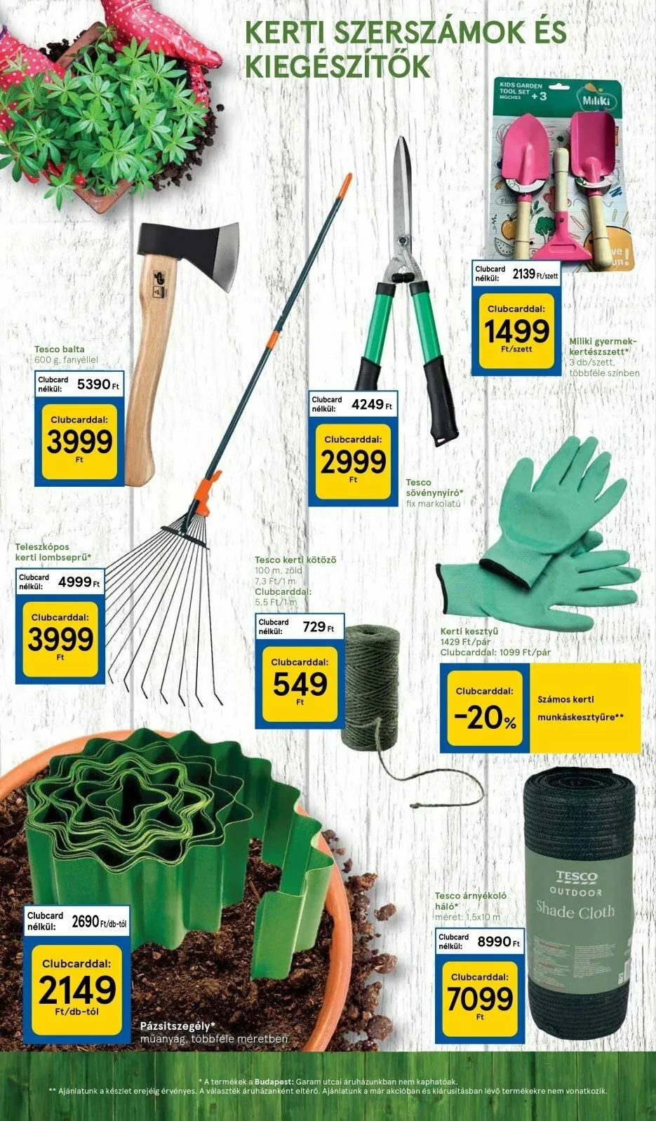 Tesco akciós újság Kert 03.30–04.19 – 6. oldal