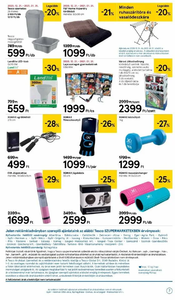 Tesco akciós újság Szupermarket 01.04–01.13 – 7. oldal