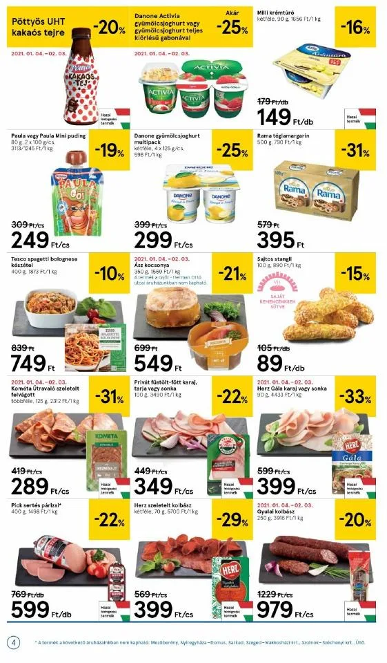 Tesco akciós újság Szupermarket 01.14–01.20 – 4. oldal