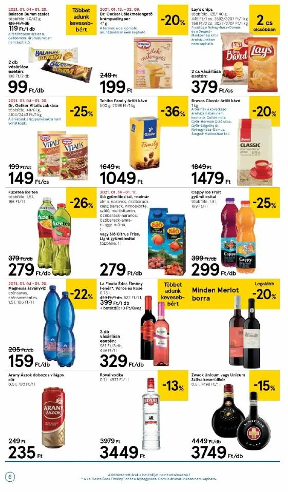Tesco akciós újság Szupermarket 01.14–01.20 – 6. oldal
