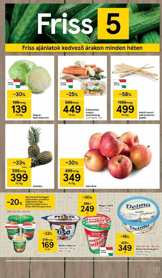 Tesco akciós újság Szupermarket 01.21–01.27 – 3. oldal