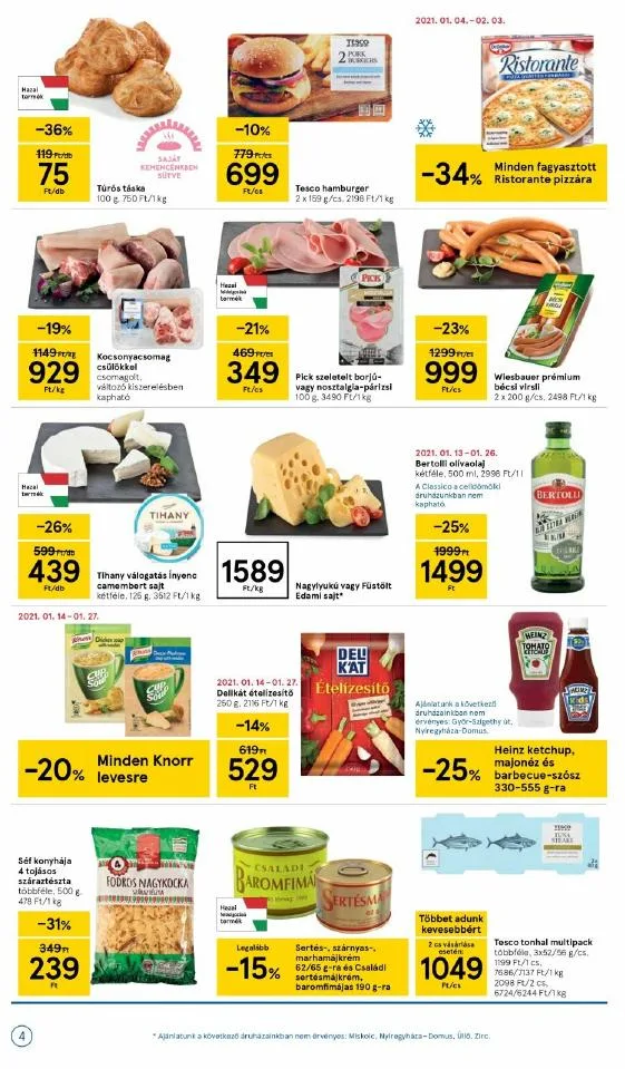 Tesco akciós újság Szupermarket 01.21–01.27 – 4. oldal