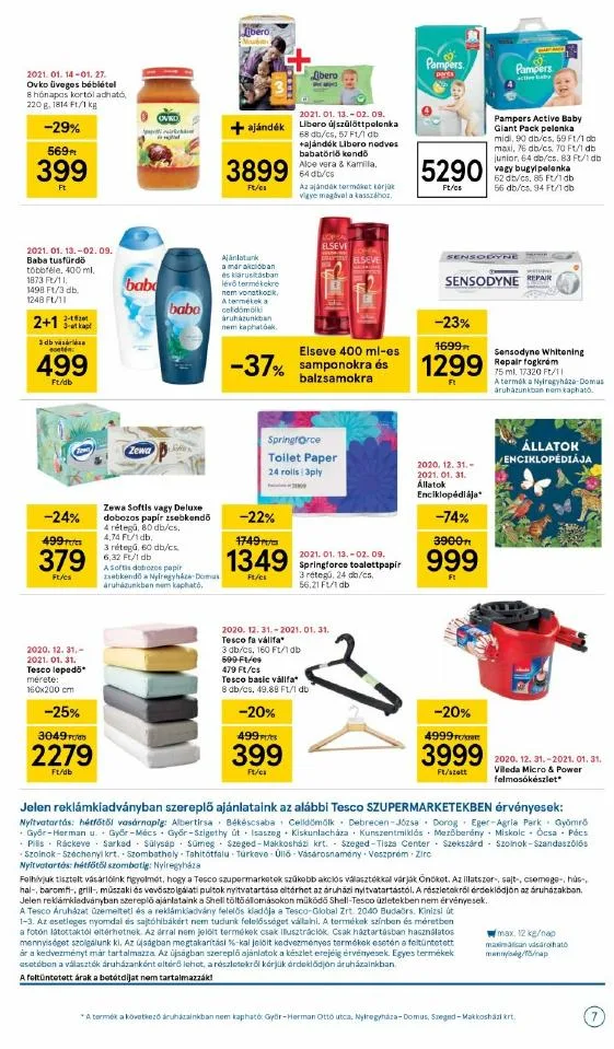 Tesco akciós újság Szupermarket 01.21–01.27 – 7. oldal