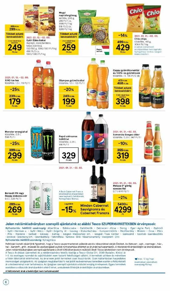 Tesco akciós újság Szupermarket 01.28–02.03 – 6. oldal