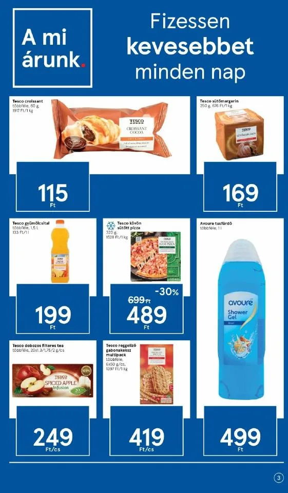 Tesco akciós újság Szupermarket 02.04–02.10 – 3. oldal