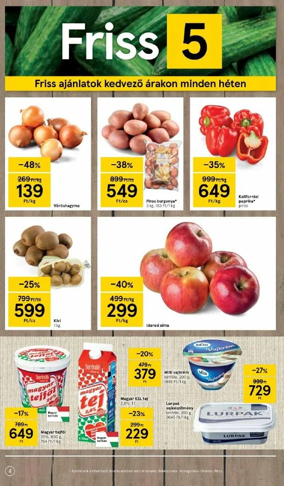 Tesco akciós újság Szupermarket 02.04–02.10 – 4. oldal