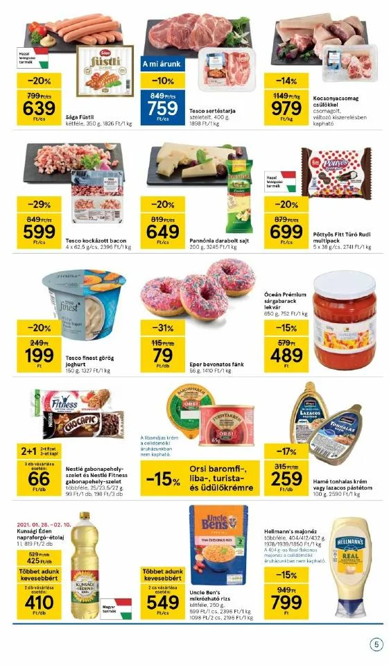 Tesco akciós újság Szupermarket 02.04–02.10 – 5. oldal