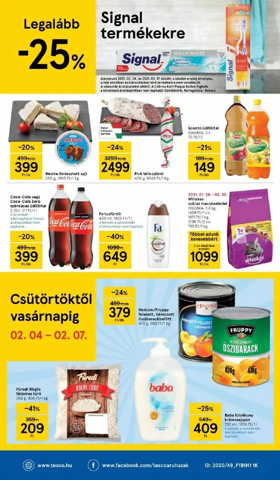 Tesco akciós újság Szupermarket 02.04–02.10 – 8. oldal
