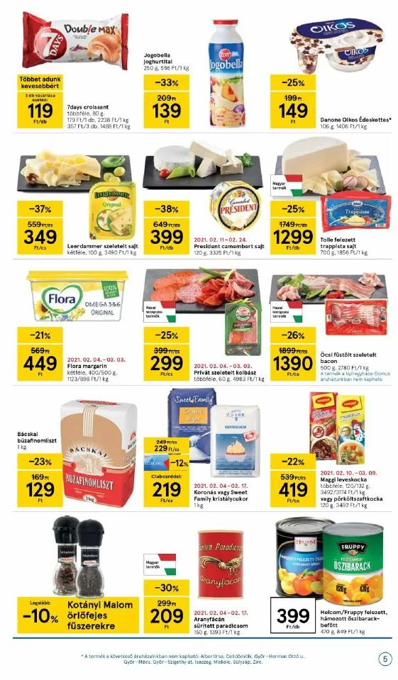 Tesco akciós újság Szupermarket 02.11–02.17 – 5. oldal