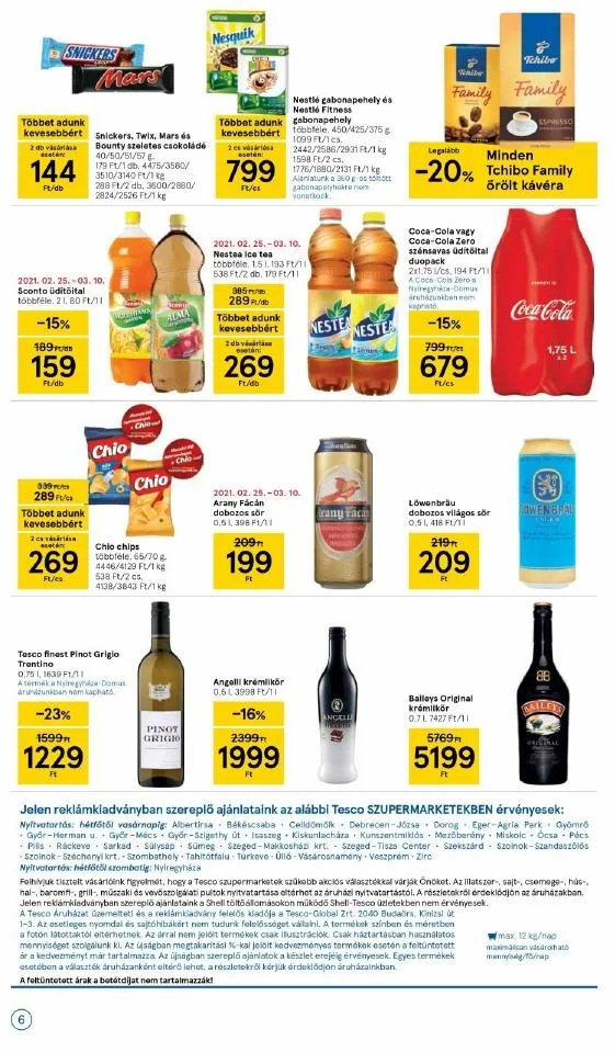 Tesco akciós újság Szupermarket 03.04–03.10 – 6. oldal