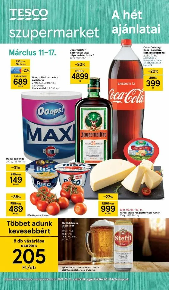 Tesco akciós újság Szupermarket 03.11–03.17
