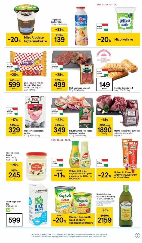 Tesco akciós újság Szupermarket 03.11–03.17 – 5. oldal